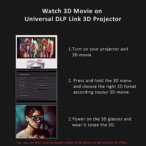 Active DLP link 3D glasses for Laser projector