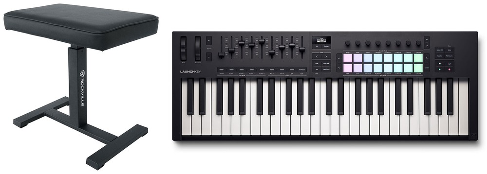 Novation LAUNCHKEY 49 MK4 49-Key USB MIDI Ableton Live Keyboard Controller+Bench
