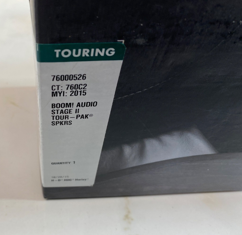 Genuine Boom Audio Stage II Harley CVO King Tour Pak Pack 6.5 Speakers Kit Trunk