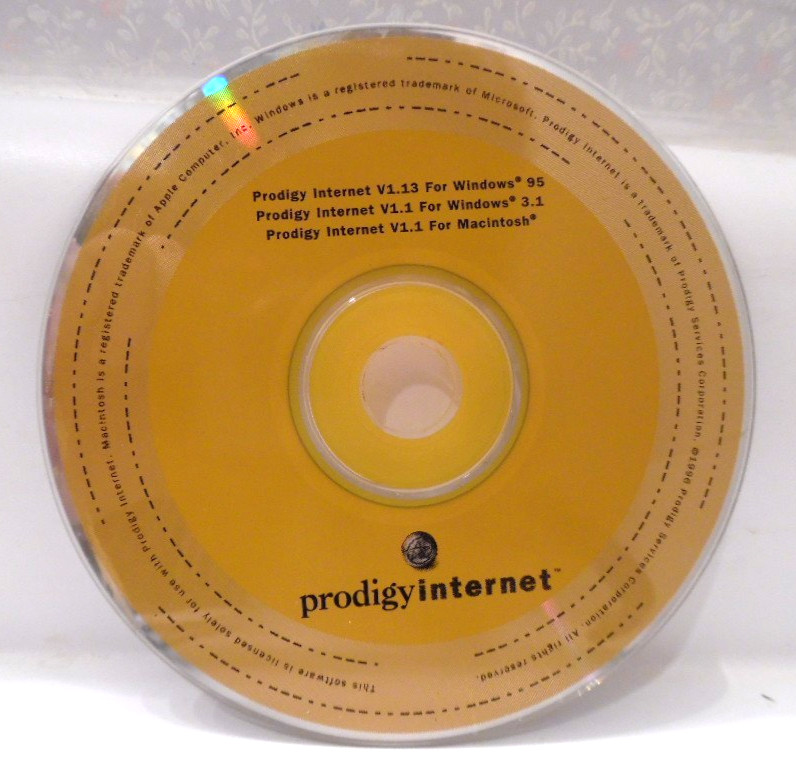5 Vintage Prodigy Internet CDs