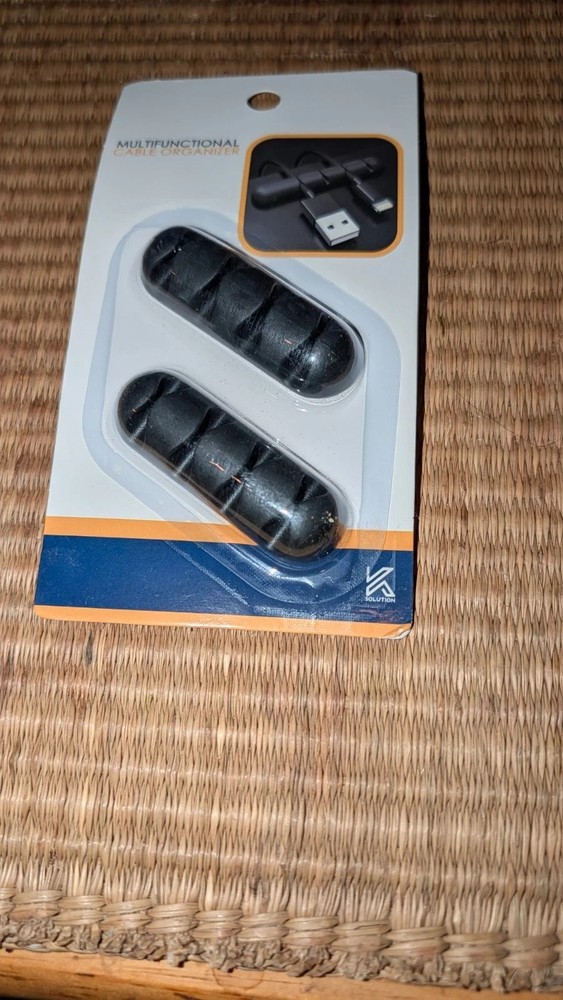 NEW Sealed-K Solutions 2-Pack Multifunctional Cable Organizers w/4 Slots Each