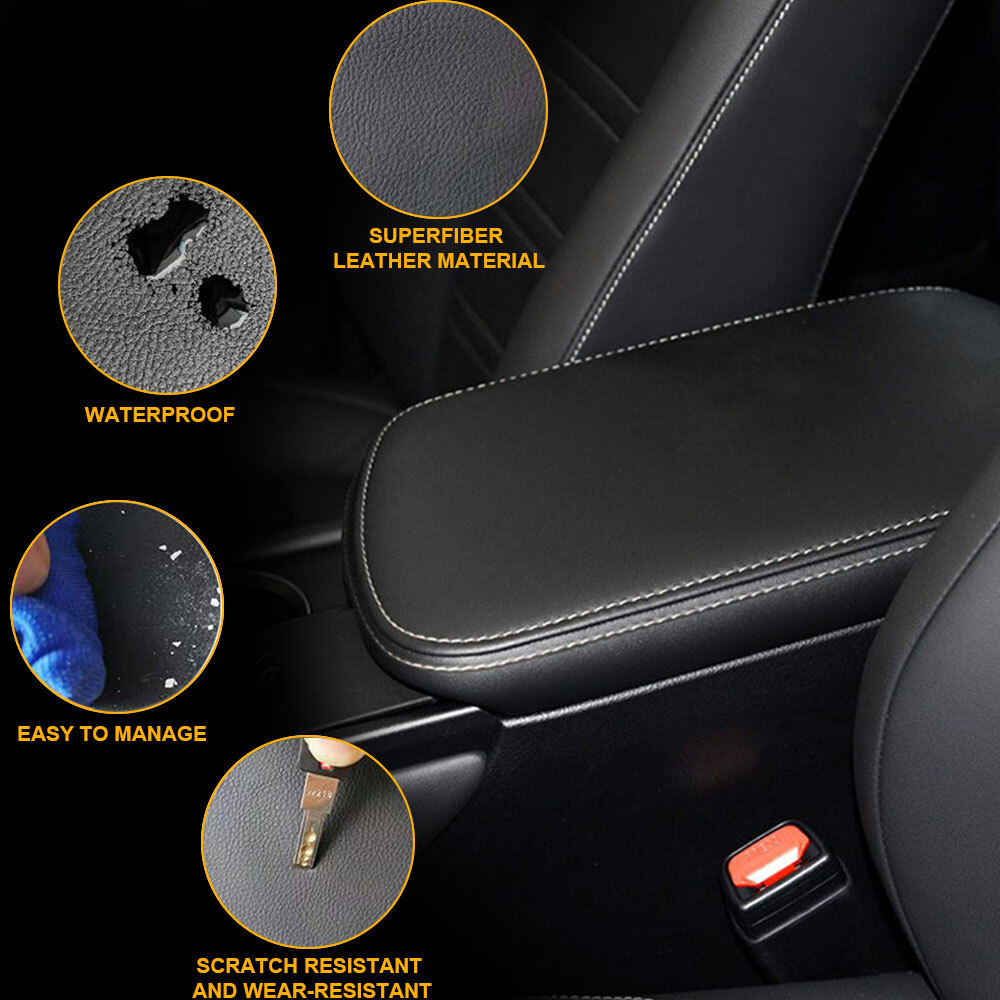For Lexus NX NX200t NX300 NX300h 2015-21 Black Center Console Armrest Lid Cover