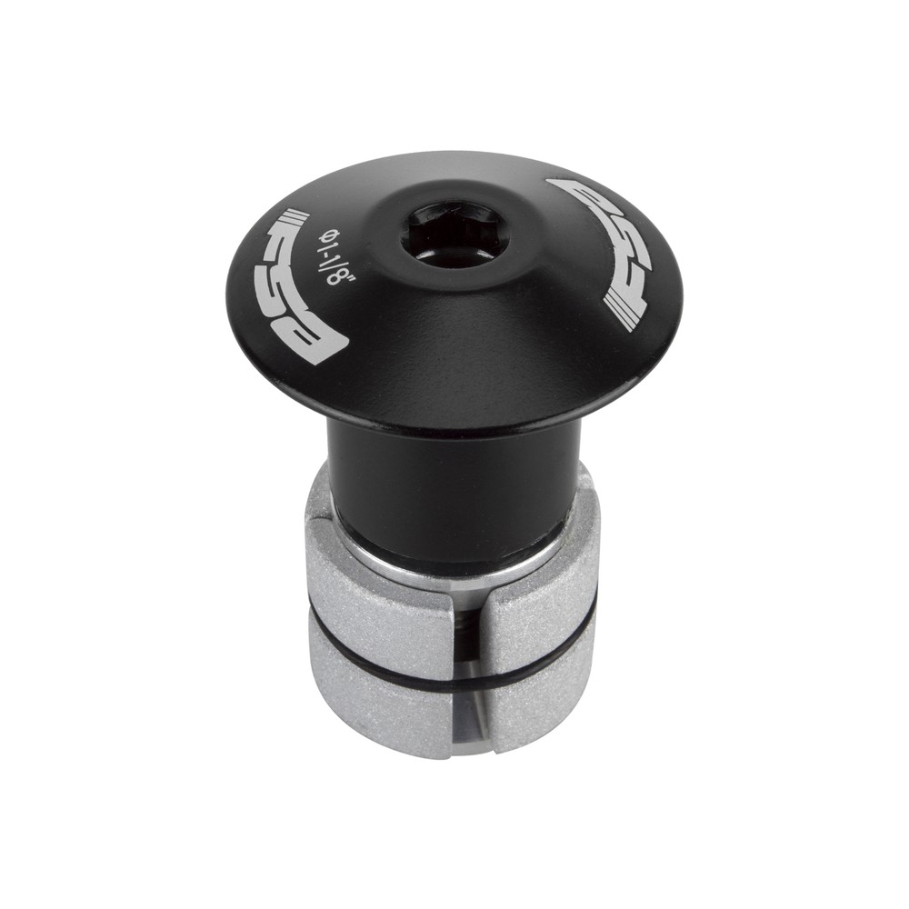 FSA Compressor 1-1/8" Black Expander Plug and Top Cap