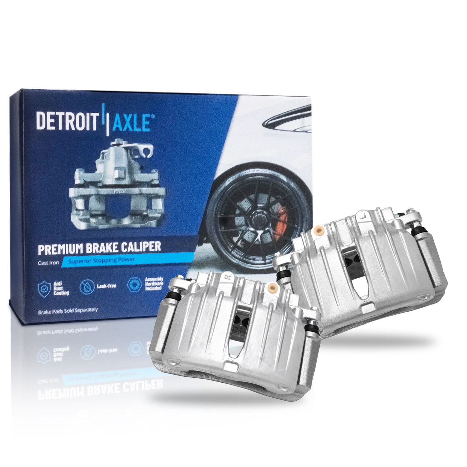 Rear Disc Rotors Brake Calipers Brake Pads for Chevy Silverado Sierra 1500 Tahoe