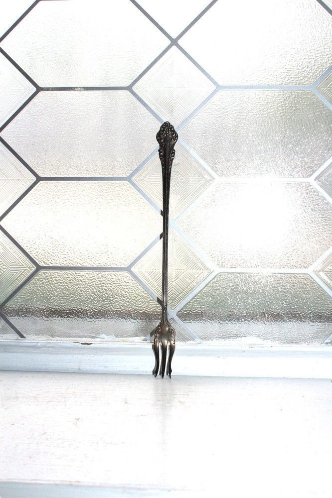 Antique Silverplate Olive or Pickle Fork Community Silver