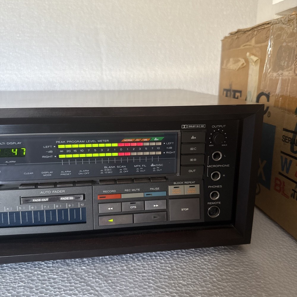 TEAC V-909RX Auto Reverse Stereo Cassette Deck – Tested, Working Order