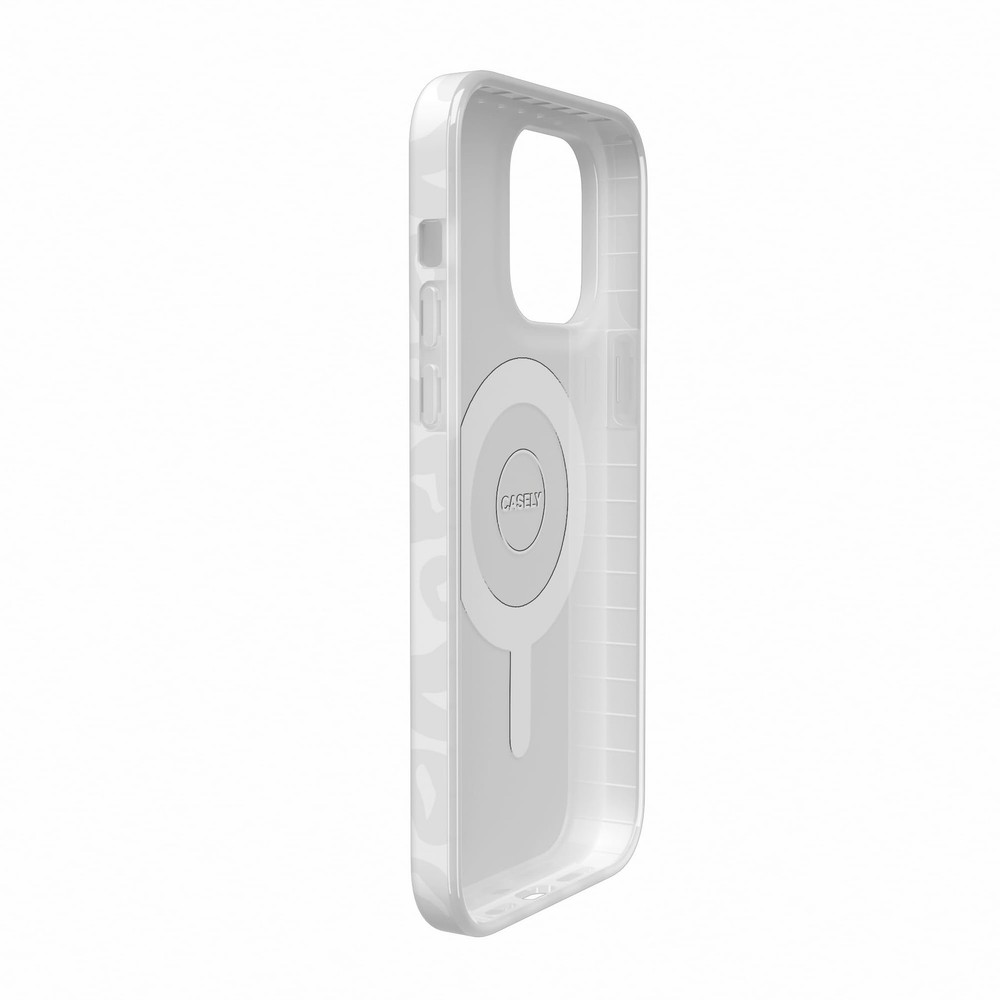 Casely iPhone 14 Pro Max Case | Into The Wild | White Snow Leopard | Compatible