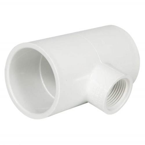 Lesso - 2'' x 3/4'' Sch40 PVC Tee Socket x Socket x Thread - 402-248