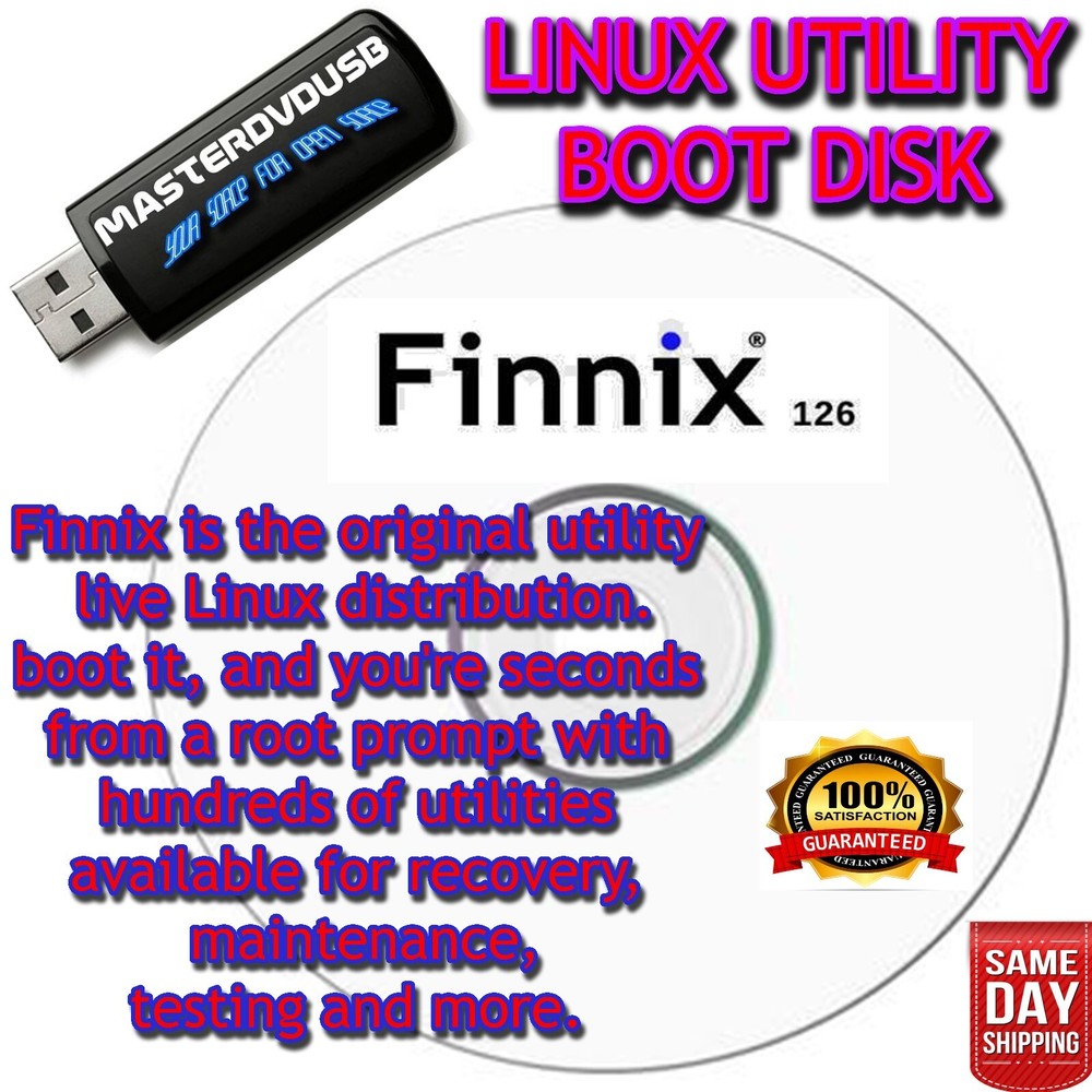 Finnix BOOT CD - Original Utility Live Linux Distribution