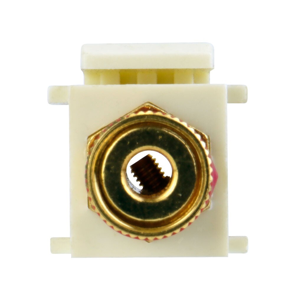 Skywalker Keystone Audio Binding Post Insert (Red Band, Light Almond)