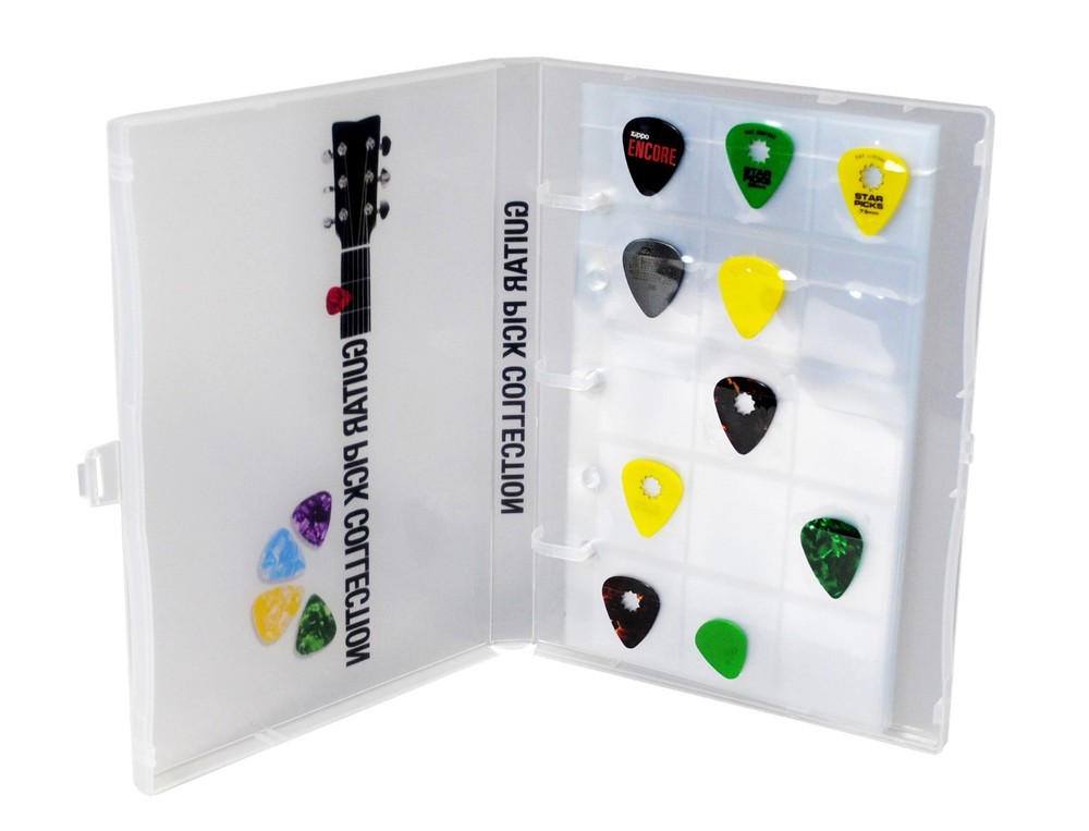 Guitar Pick Collection Kit, Holds 225 picks, Clear