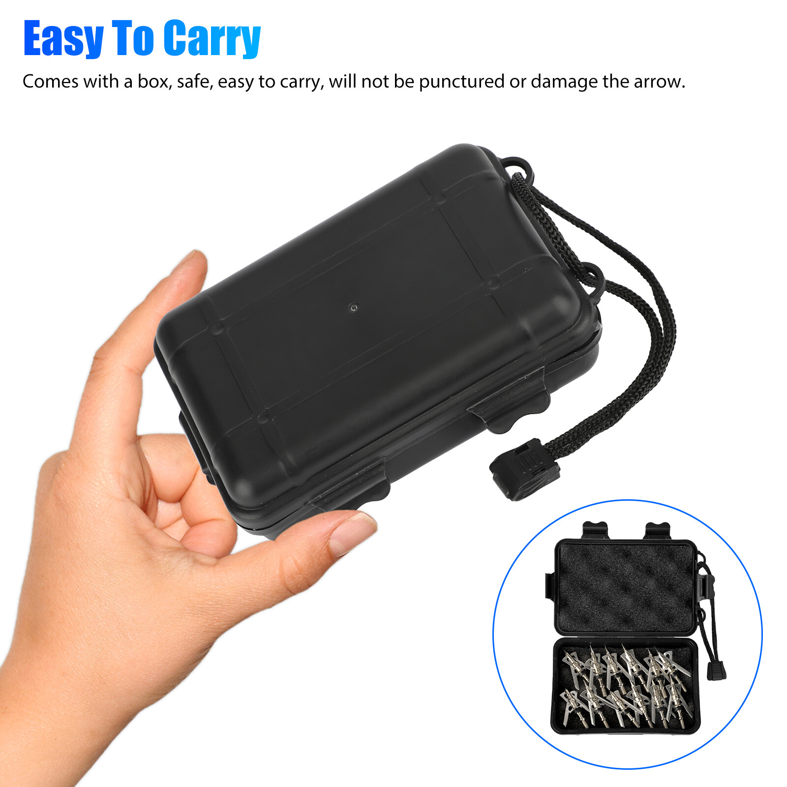 24Pcs 100 Grain Archery Broadheads 2" Dia Expandable Hunting Arrowhead w/2 Blade