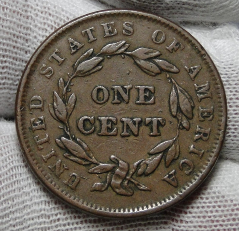 1839 Silly Head Large Cent