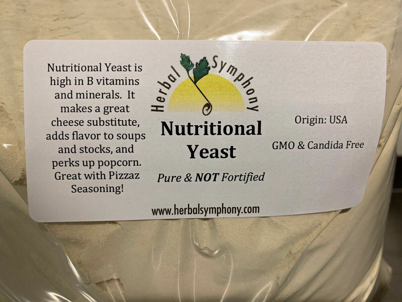 Non-GMO Unfortified Nutritional Yeast Fuhrman Vegan Bulk Non-fortified 5 / 10 lb