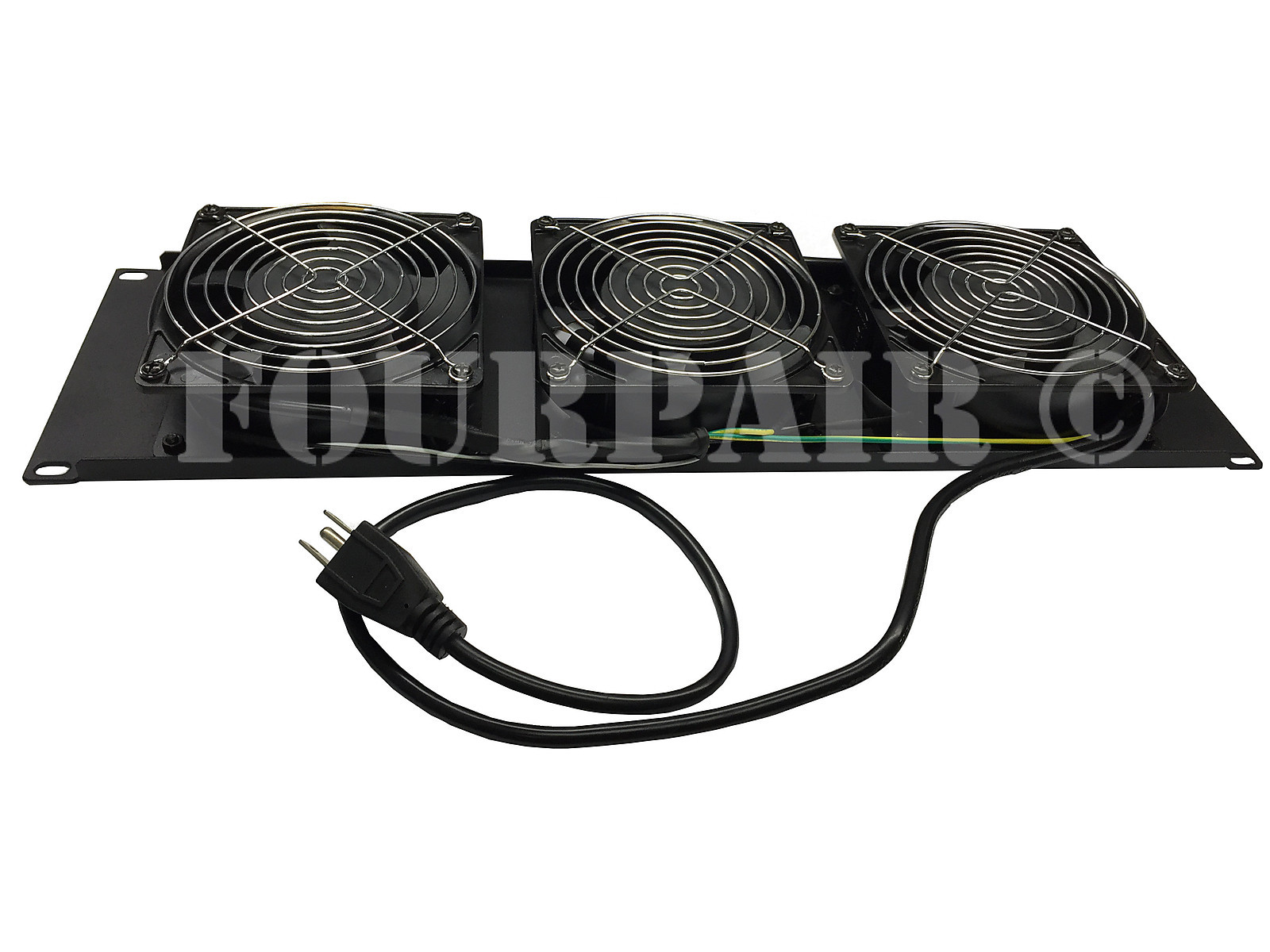 3 Fan 19" Rack Mount Cooling Panel System DJ Rack Case Server Cabinet 3U 110V