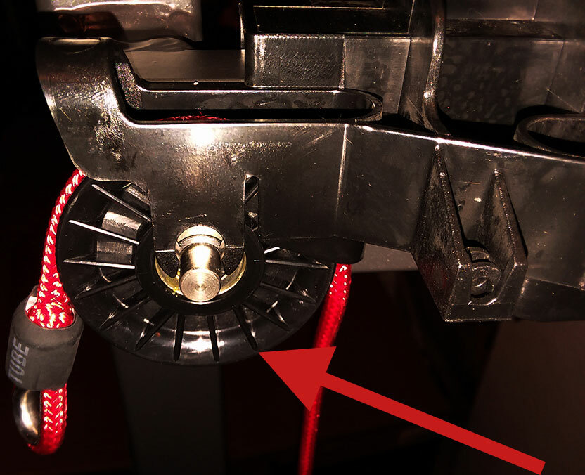 ONE USED BOWFLEX HVT Frame Mount Cable Pulley