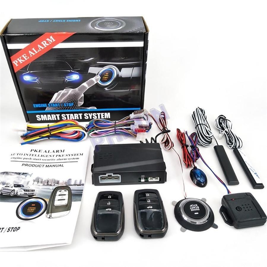 Car One-button Start System Keyless Entry Engine Start Alarm System Universal