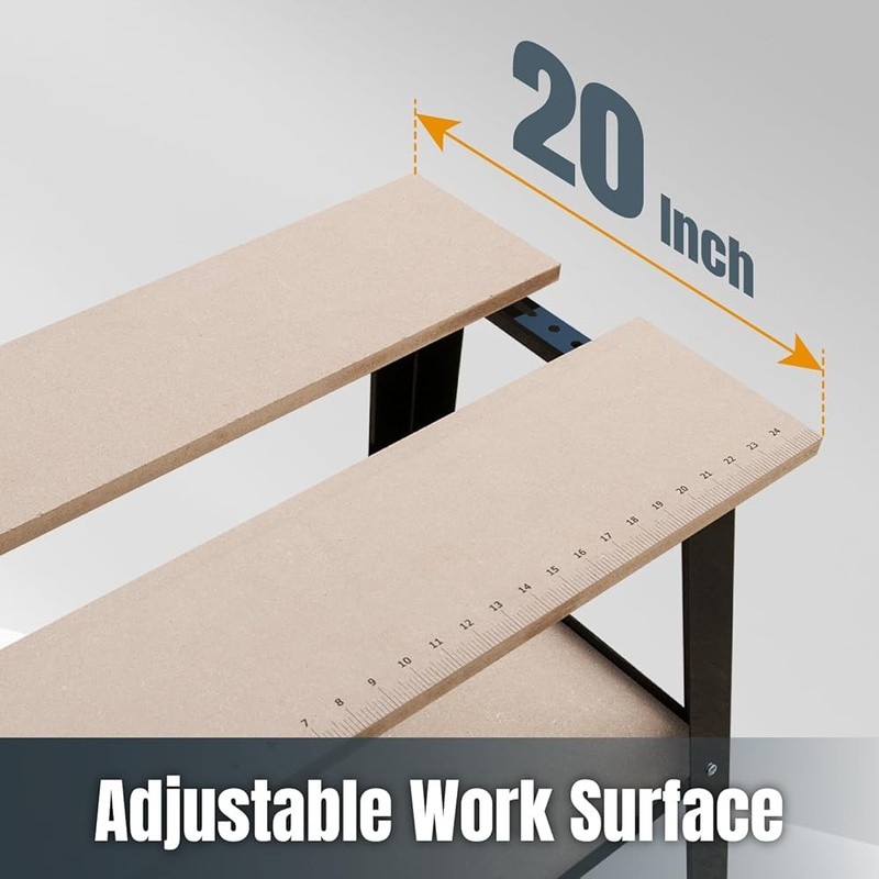 Universal Adjustable Workbench Support Compact Power Equipment 500lb Capacity US