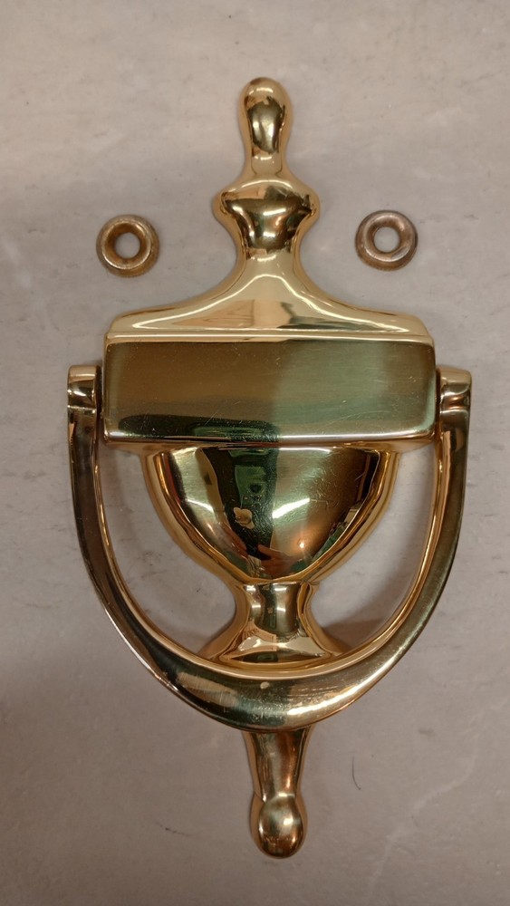 Solid Brass Colonial Style Door Knocker, N.O.S.