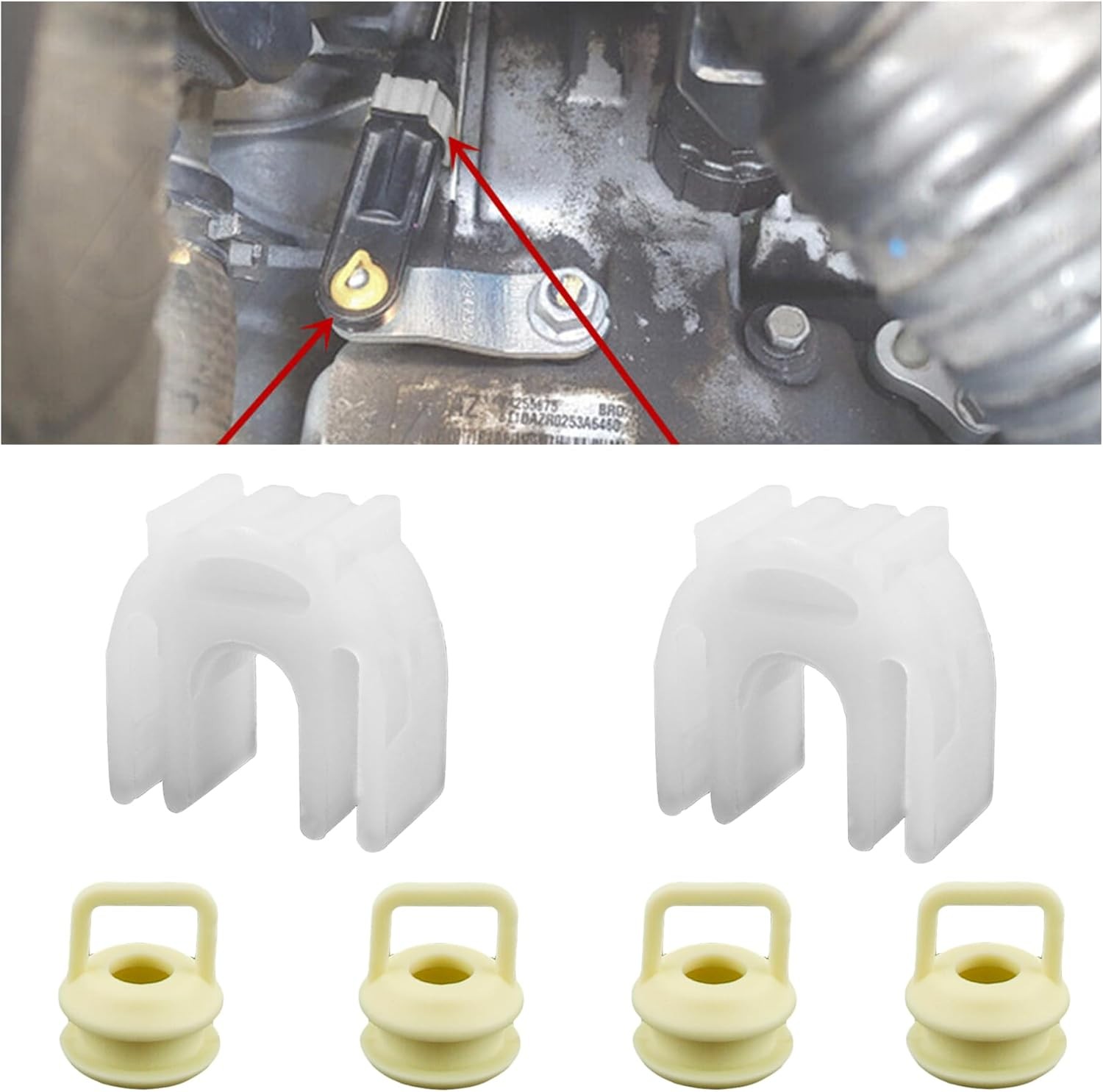Transmission Shift Cable Bushing, Shift Linkage Repair Kit with Shifter Bushing