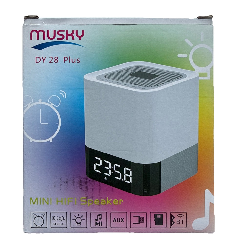 Musky DY-28 Mini-HiFi Bluetooth Speaker White