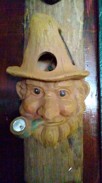 Old Man with Pipe Birdhouse