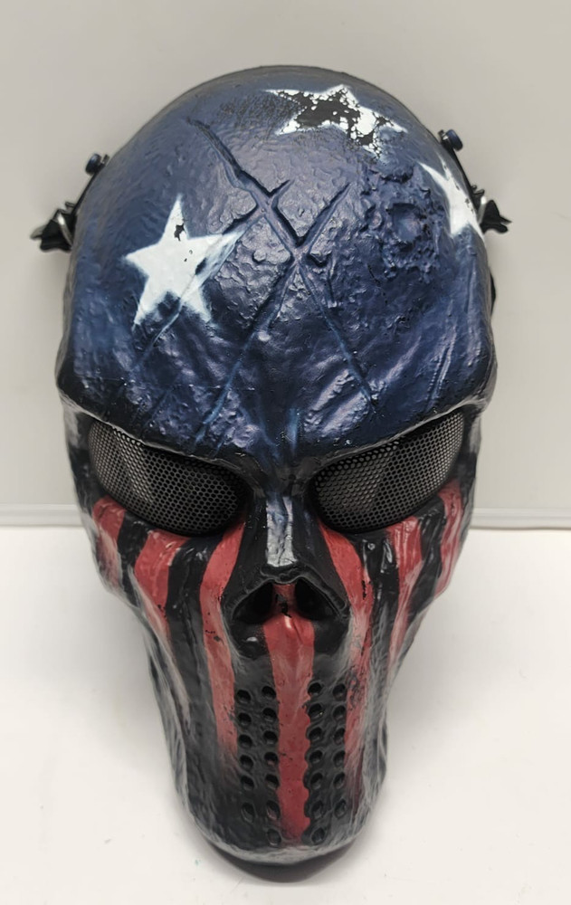 Air-soft Paintball Skeleton American Flag Mask