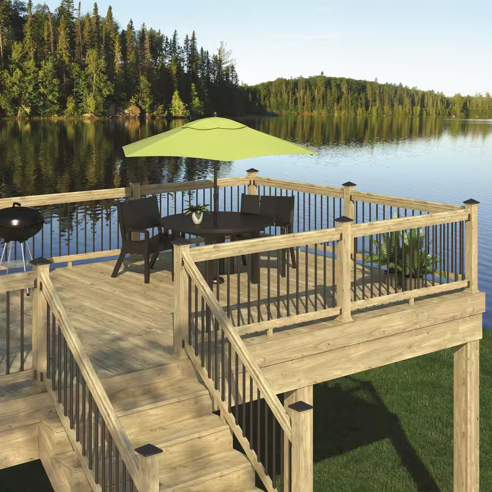3-Step Ground Contact Pressure Treated Pine Stair Stringer