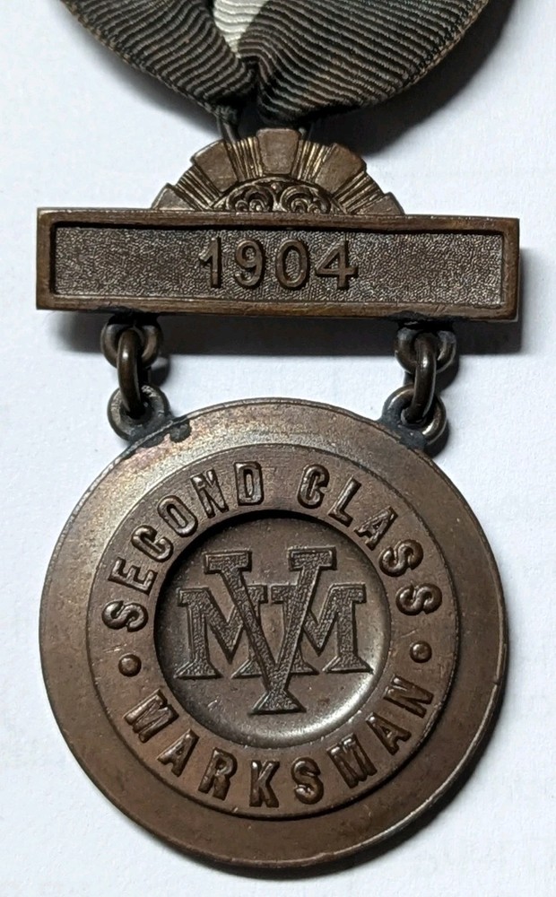 1904 Massachusetts State Guard Second Class Marksman Medal