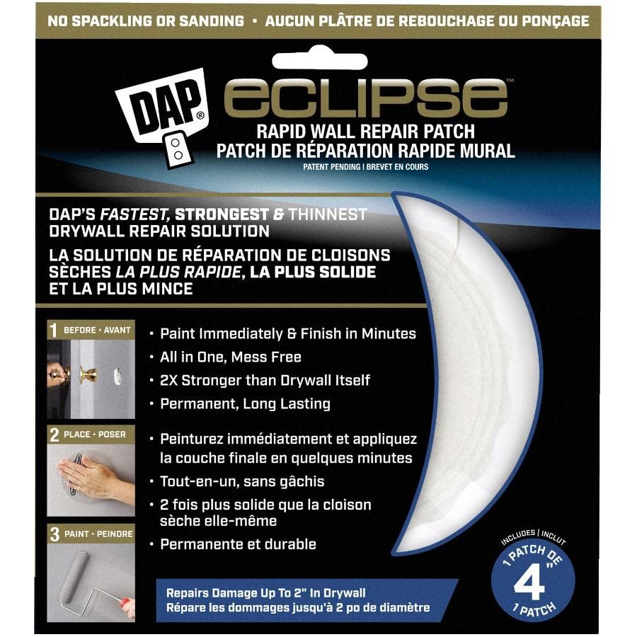 DAP Eclipse Rapid Wall Repair Patch - 4" x Units, Multi