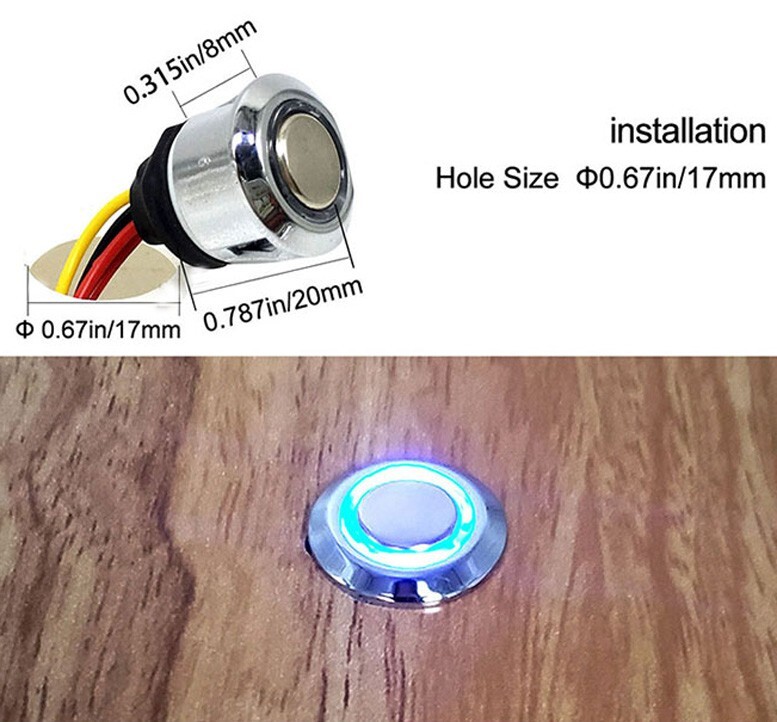 NEW! 12VDC Touch Switch + Dimmer Controller For LED Strip Light DC 5V -24V 2pcs