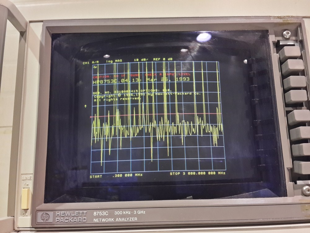 Used HP Agilent 8753C Network Analyzer with 85046A S-Parameter Test Set