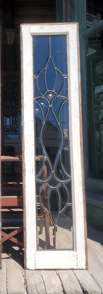 ANTIQUE BEVELED GLASS WINDOW