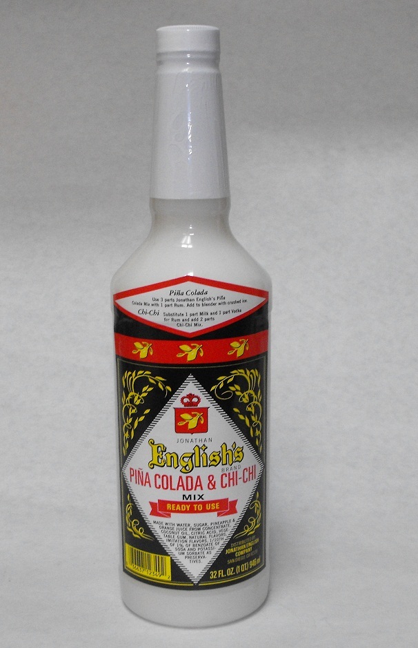 32oz Jonathan English PINA COLADA Cocktail Drink Mix Tiki  FREE SHIP IN USA