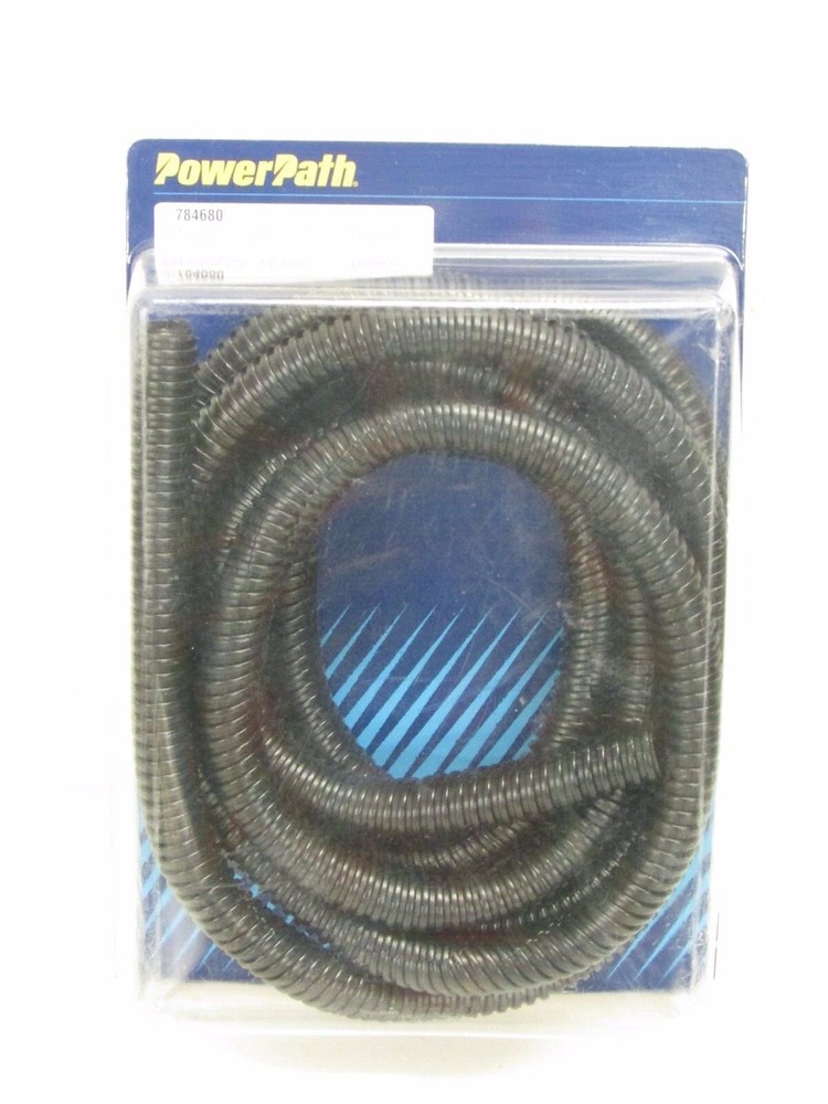 NEW! PowerPath BLACK SPLIT POLY WIRE LOOM, 3/8" x 8', #784680