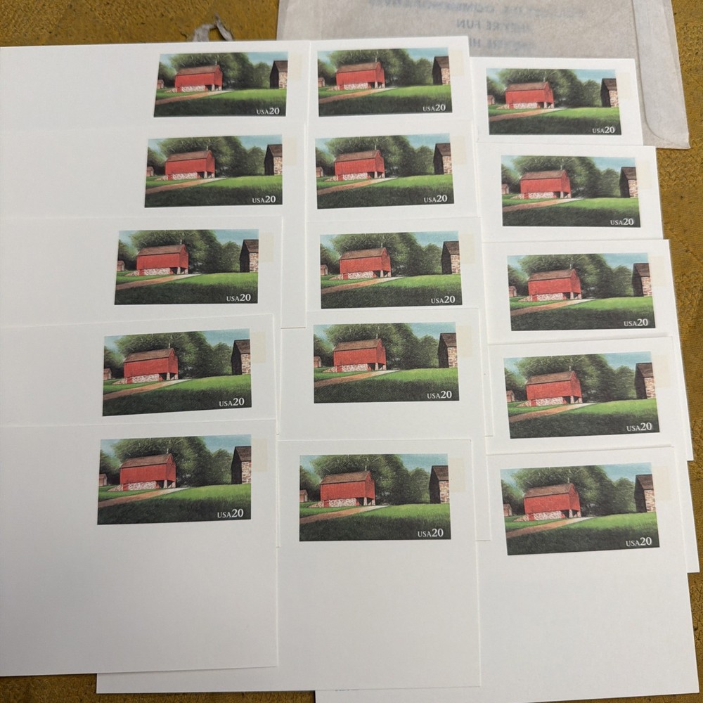 15 "Red Barn" 20 CENT 1995 postcards