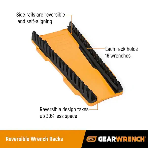GEARWRENCH Universal16-Tool Reversible Wrench Rack (2-Pack)