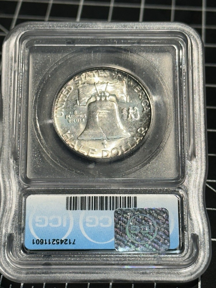 1952 Franklin Half Dollar 50c ICG MS63