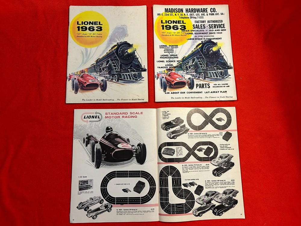 ORIGINAL LIONEL POSTWAR 1963 CONSUMER TRAIN CATALOG IN C7 CONDITION