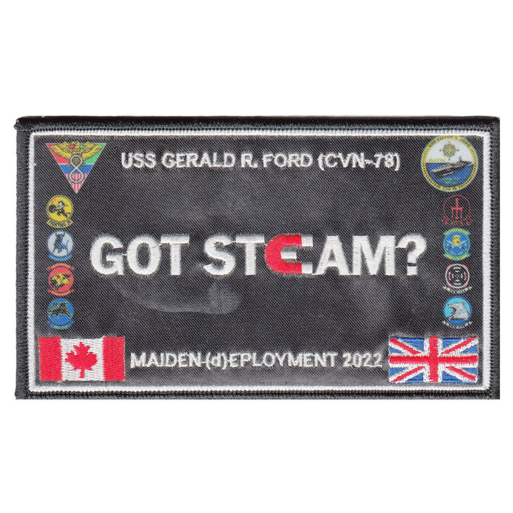 CVW-8 GOT STEAM? Maiden (d)eployment 2022 Cruise Patch