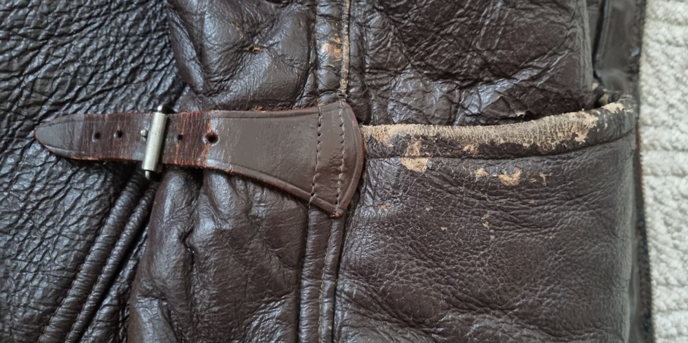 WW2 Original Flying Jacket Shearling Sheepskin Leather