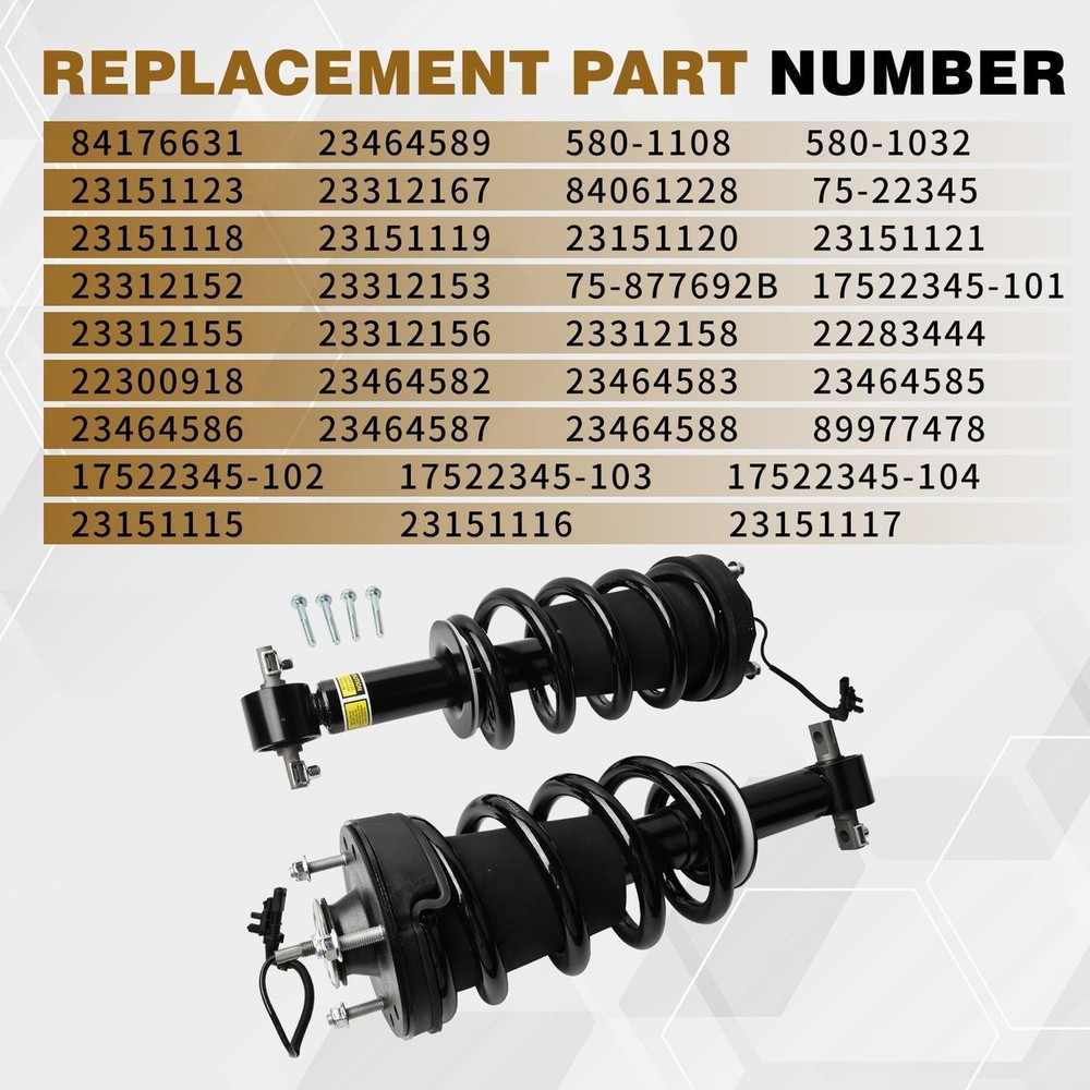 Front Struts 2Pcs for Cadillac Escalade Chevy GMC