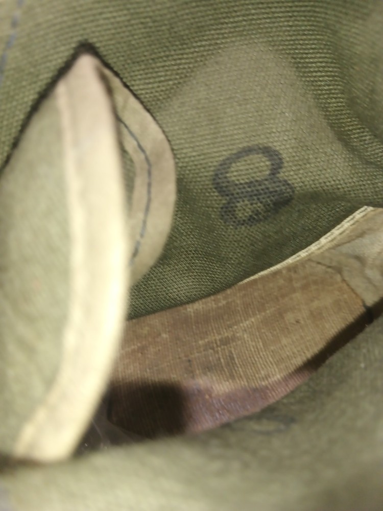 Original Size 8 M Bata WWII Model 1947 Canvas Sneaker Trainers Shoes Olive Drab