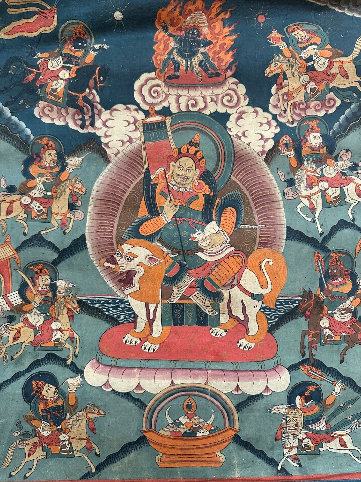 ANTIQUE TIBET MONGOLIAN BUDDHIST THANGKA