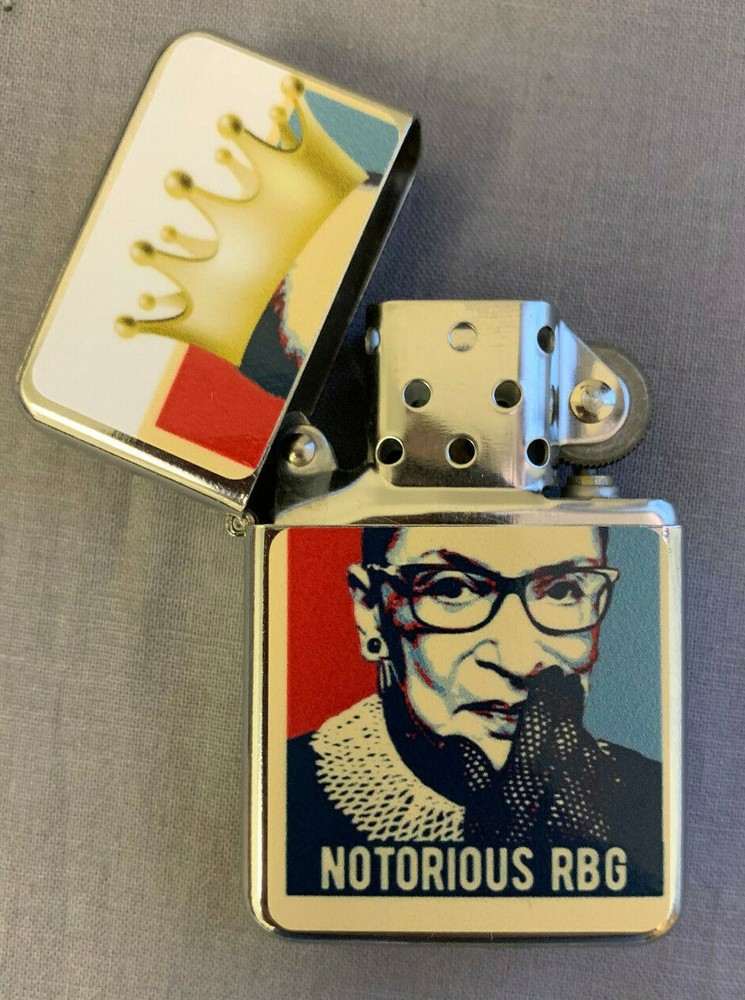 Justice Notorious Ruth Flip Top Oil Lighter Windproof