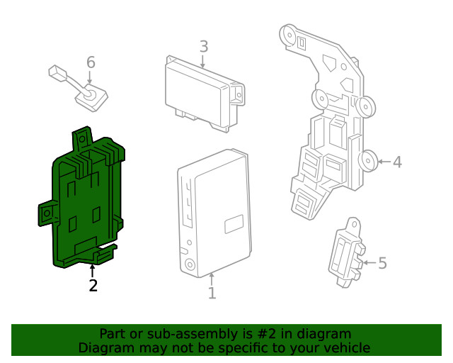 Genuine GM Communication Interface Module Bracket 22903443