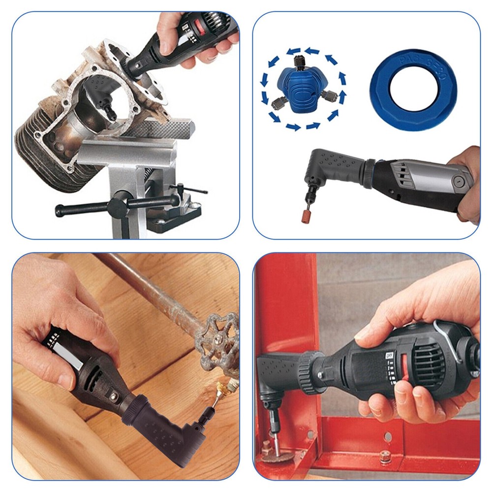 Durable Right Angle Converter Adapter Rotary Tool Attachment Part For Dremel