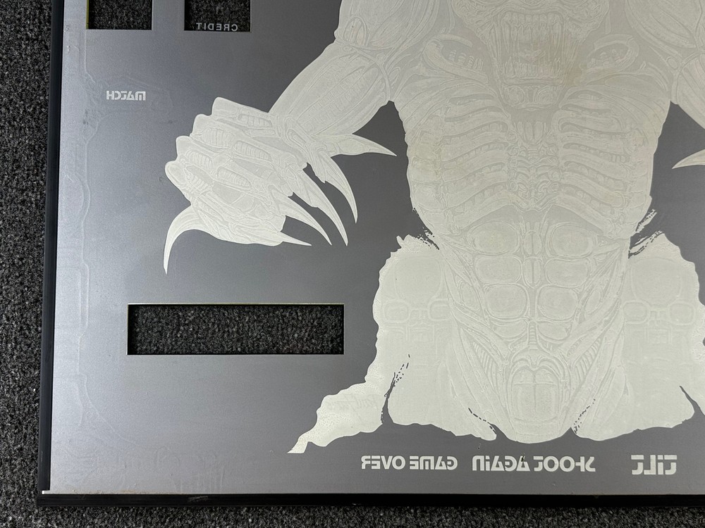 Bally Space Invaders Pinball Machine Game Backglass ORIGINAL Inner