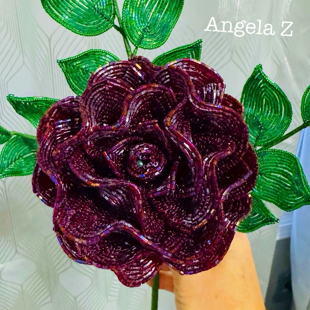 French Beaded Rose