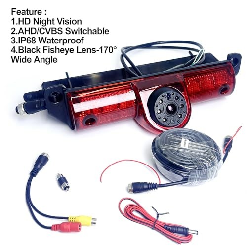 1080P AHD/CVBS Brake Light Rear View Reverse Backup Camera Compatible with